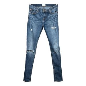 Hudson Jeans Blue Skinny Distressed Denim Size 26